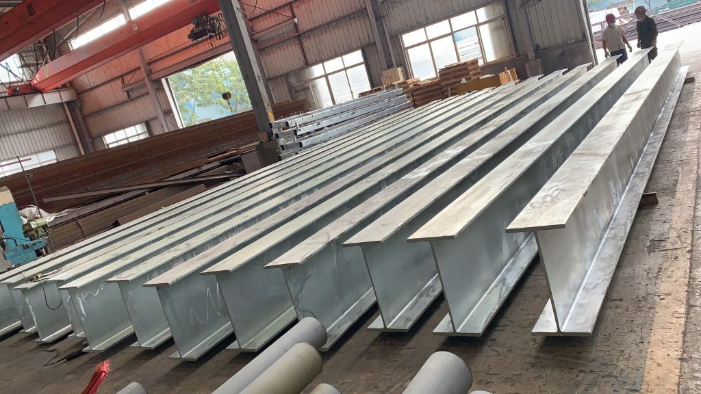 香港熱浸鋅鋼材產品，hot dip galvanized h beam，熱浸鋅H型鋼，Structural Steel Fabrication