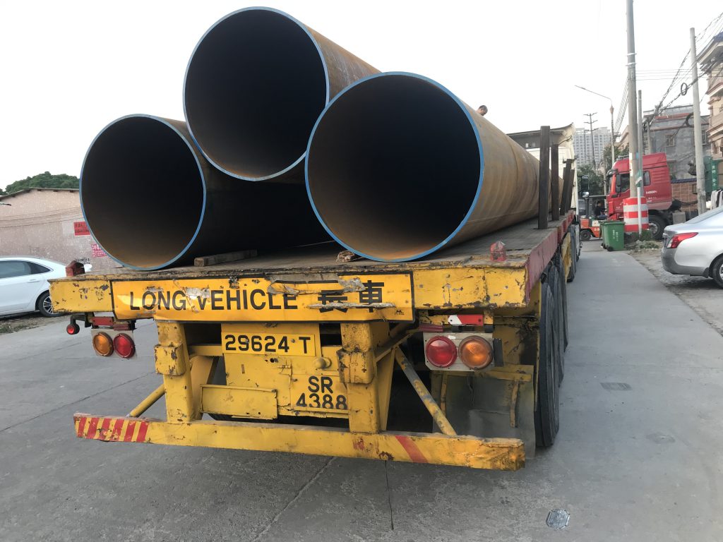 香港茶果嶺打樁鋼管813*16mm，S355J0H鋼管樁，S275J0H打樁鋼管，地基臨時圍令，地庫鑽孔鋼管樁，建築鋼管樁材料供應